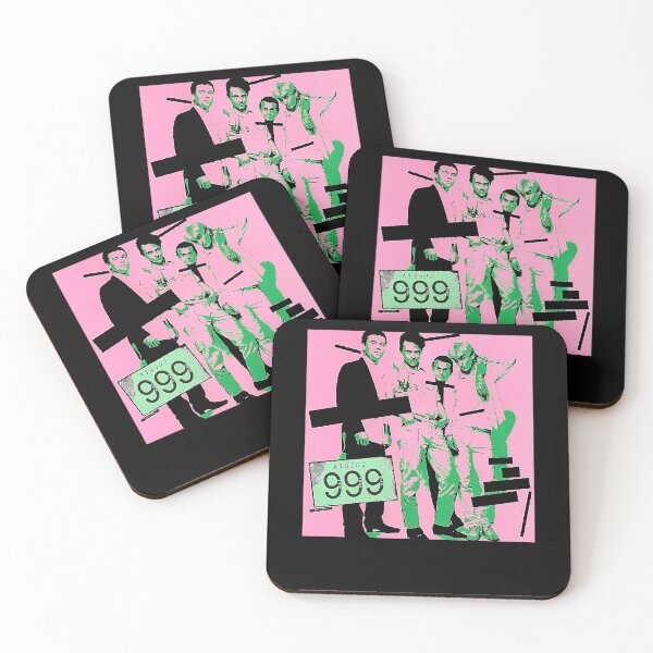 Item preview, Four Men Standing Green Pink Contrast designed and sold by Blissful-USA.