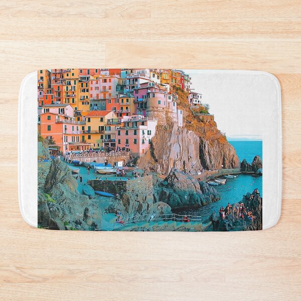 Item preview, Cliffside Village Above Sea designed and sold by BrandsDesigns.