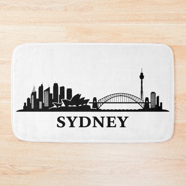 Item preview, Sydney Skyline Minimalist Black Silhouette Typography designed and sold by larbimalki.