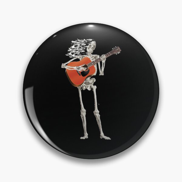 Item preview, Skeleton Playing Acoustic Guitar Long Hair designed and sold by Fegos.