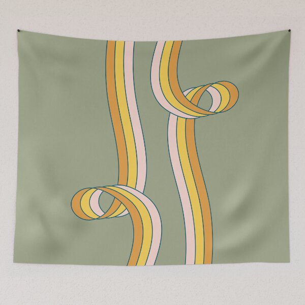 Item preview, 70s Retro Ribbons - Sage designed and sold by jehb.creative.