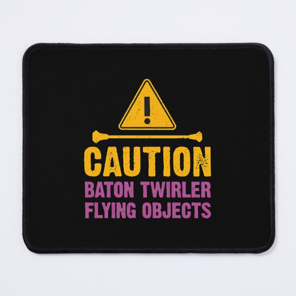 Item preview, Caution Baton Twirler Flying Objects Humorous Graphic designed and sold by morckdene.