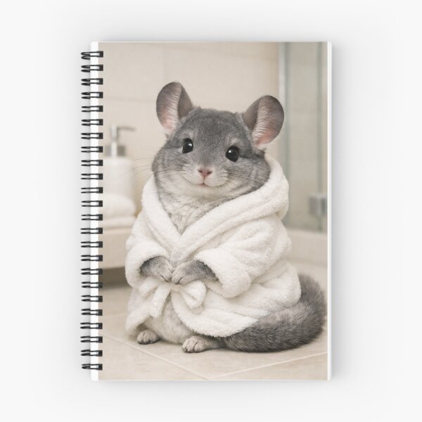 Item preview, Grey Chinchilla Wearing a Bathrobe designed and sold by Sillytoe.