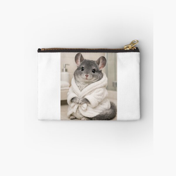 Item preview, Grey Chinchilla Wearing a Bathrobe designed and sold by Sillytoe.