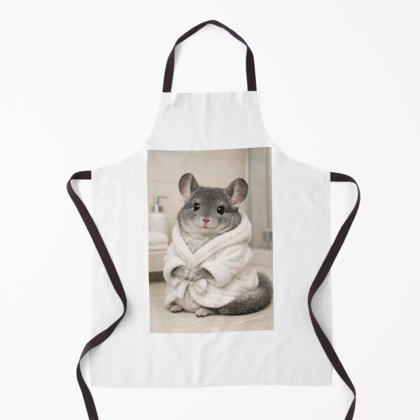 Item preview, Grey Chinchilla Wearing a Bathrobe designed and sold by Sillytoe.