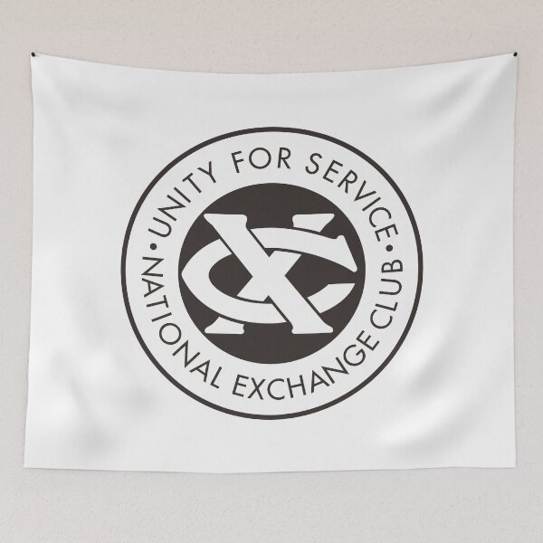 Item preview, Abrazo del National Exchange Club de color carmesí intenso designed and sold by Aninature.