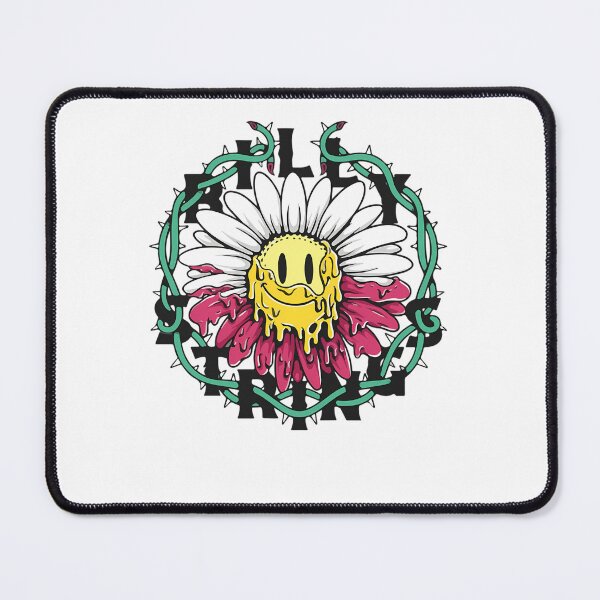 Item preview, Melting Smiley Daisy Flower Thorns Acid Trip Psychedelic designed and sold by flowergoblin.