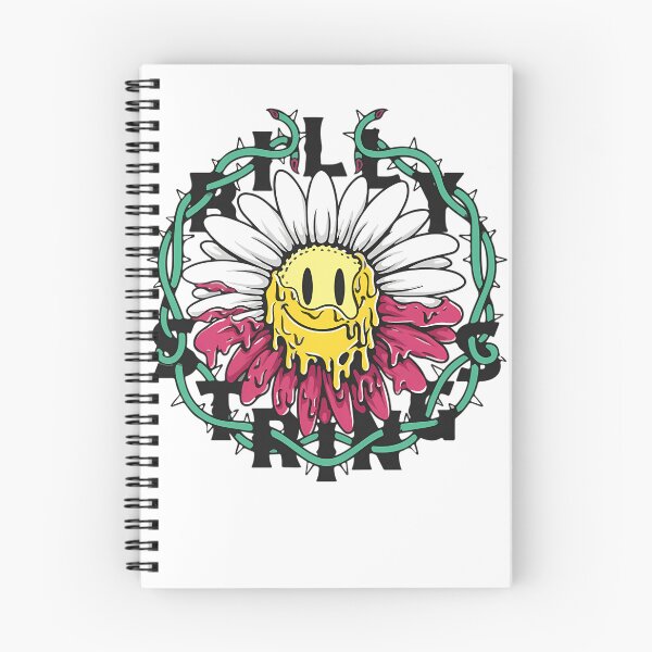 Item preview, Melting Smiley Daisy Flower Thorns Acid Trip Psychedelic designed and sold by flowergoblin.