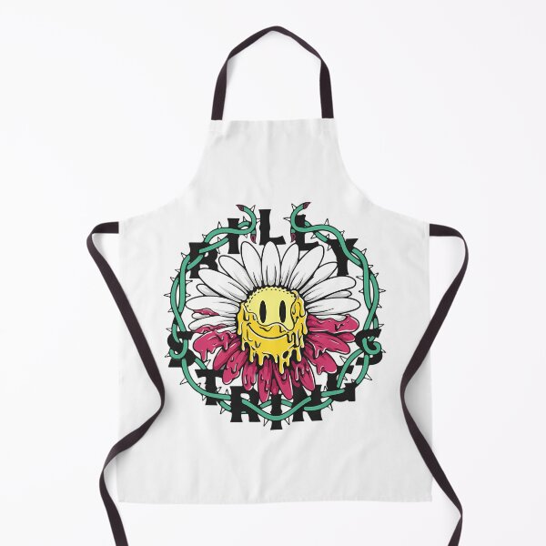 Item preview, Melting Smiley Daisy Flower Thorns Acid Trip Psychedelic designed and sold by flowergoblin.