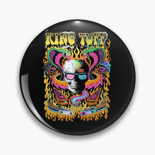 Item preview, Flaming Skulls Twin Cobras Pinball Psychedelic designed and sold by flowergoblin.