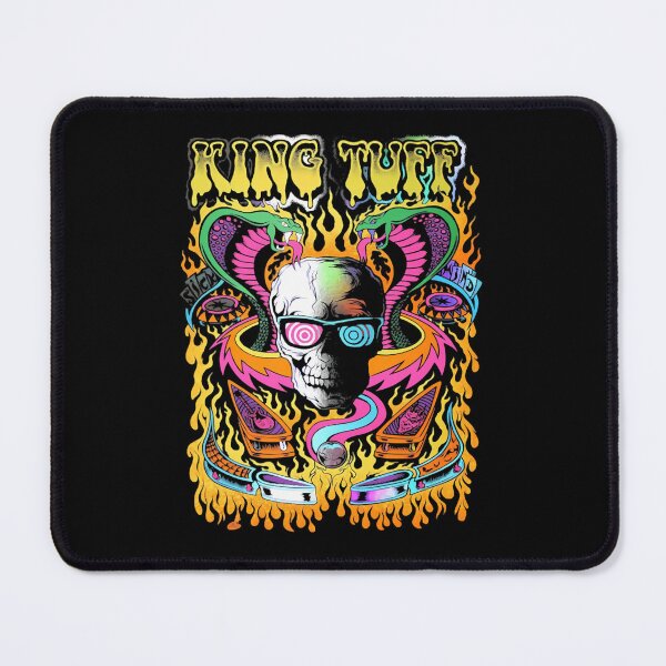 Item preview, Flaming Skulls Twin Cobras Pinball Psychedelic designed and sold by flowergoblin.