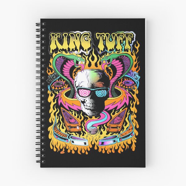 Item preview, Flaming Skulls Twin Cobras Pinball Psychedelic designed and sold by flowergoblin.