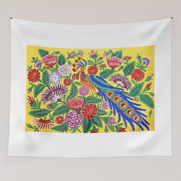 Item preview, Peacock Among Garden Flowers designed and sold by BrandsDesigns.