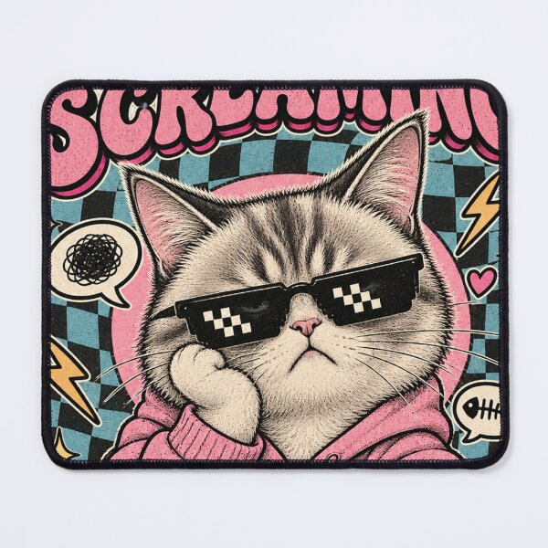 Item preview, Funny Moody Cat Introvert Social Battery Graphic designed and sold by NzrProcreate.