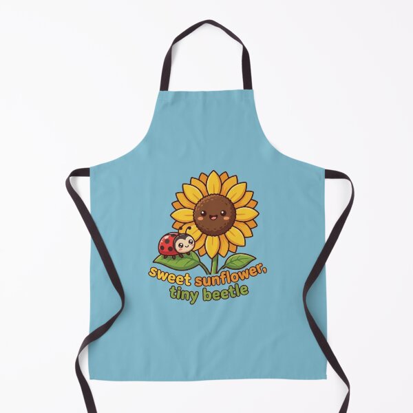 Item preview, Sweet Sunflower Tiny Beetle Sticker | Cute Ladybug & Sunflower Kawaii Design | Nature Gift designed and sold by morning sun.
