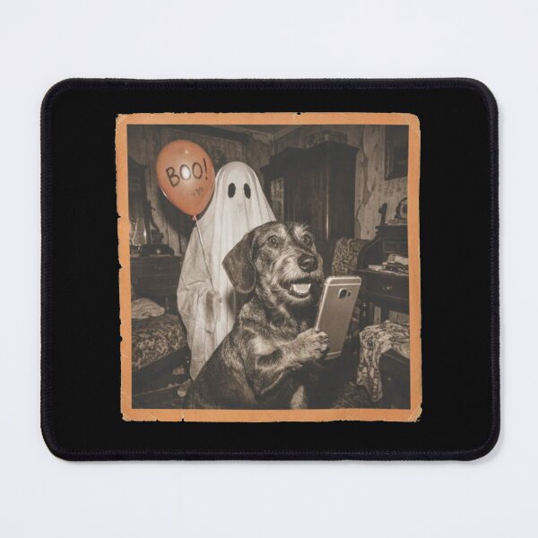 Item preview, Ghost and Dog Selfie Halloween Vintage Photo designed and sold by To101ARt.