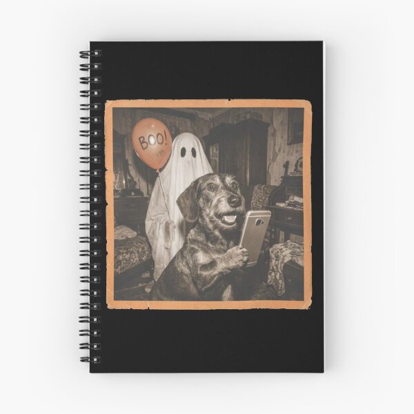 Item preview, Ghost and Dog Selfie Halloween Vintage Photo designed and sold by To101ARt.
