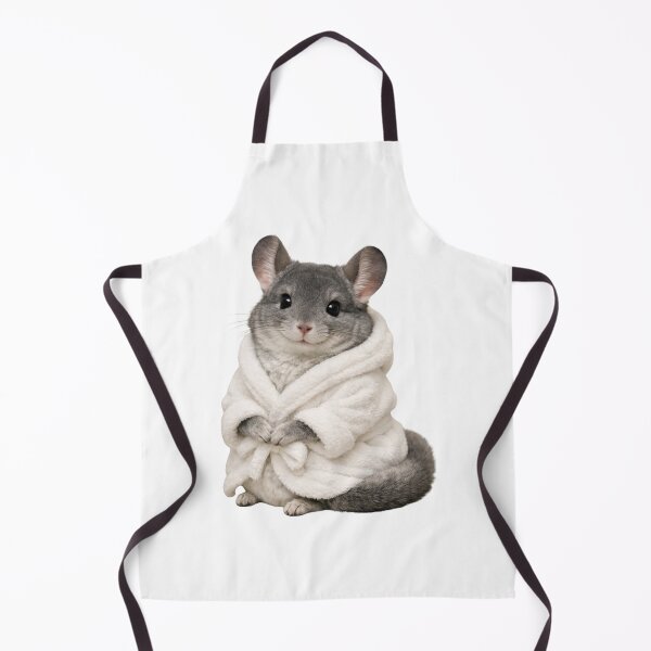 Item preview, Cozy Grey Chinchilla in a Bathrobe designed and sold by Sillytoe.