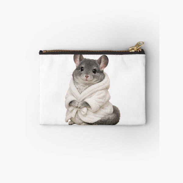 Item preview, Cozy Grey Chinchilla in a Bathrobe designed and sold by Sillytoe.