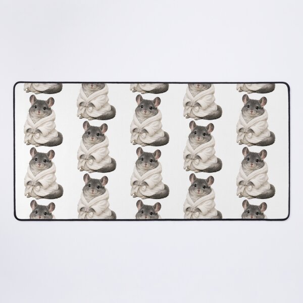 Item preview, Cozy Grey Chinchilla in a Bathrobe designed and sold by Sillytoe.
