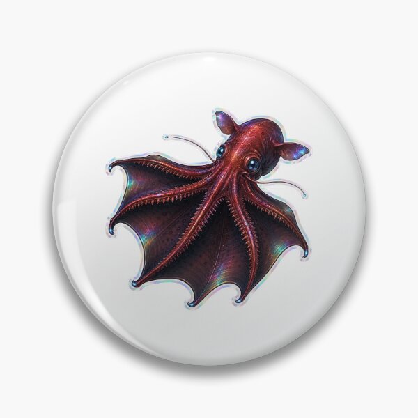 Item preview, Vampire Squid Deep Sea Marine Life Art designed and sold by KenworksDigital.