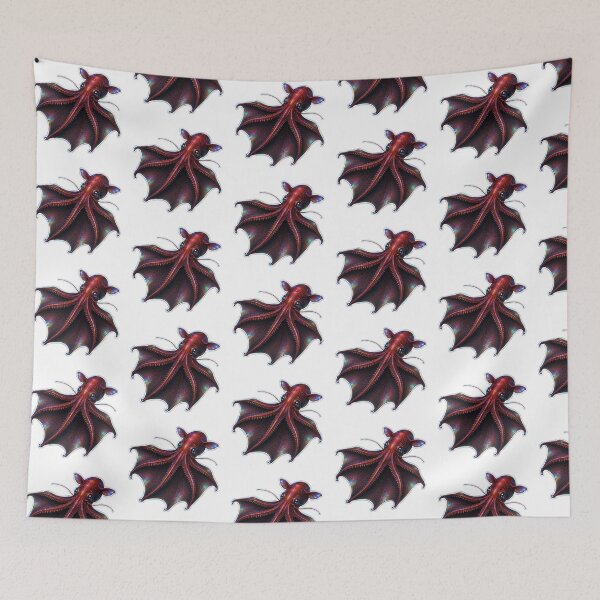 Item preview, Vampire Squid Deep Sea Marine Life Art designed and sold by KenworksDigital.