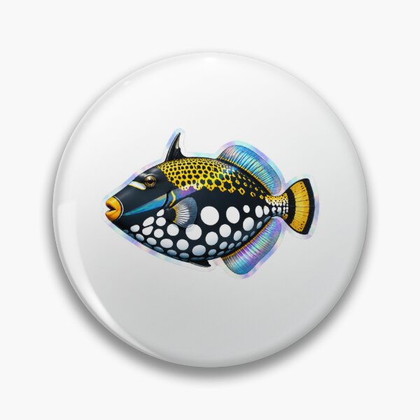 Item preview, Clown Triggerfish Realistic Reef Fish Art designed and sold by KenworksDigital.