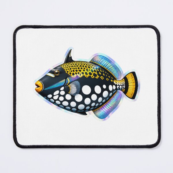 Item preview, Clown Triggerfish Realistic Reef Fish Art designed and sold by KenworksDigital.