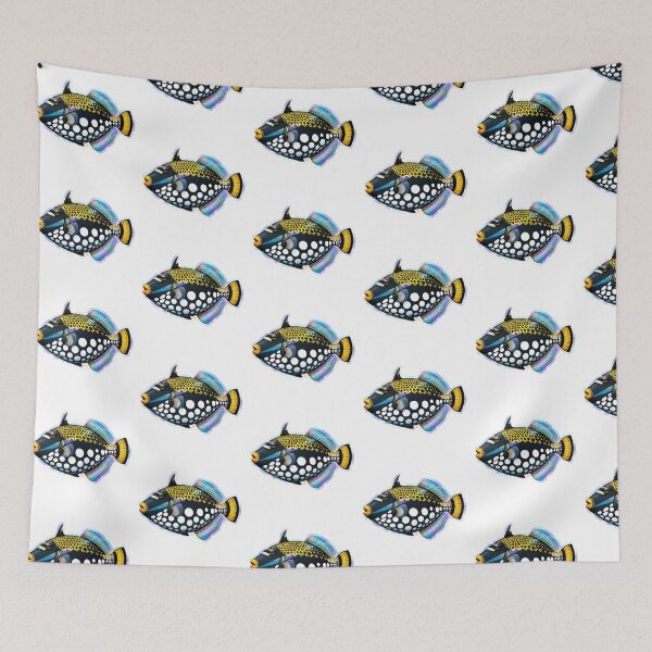 Item preview, Clown Triggerfish Realistic Reef Fish Art designed and sold by KenworksDigital.