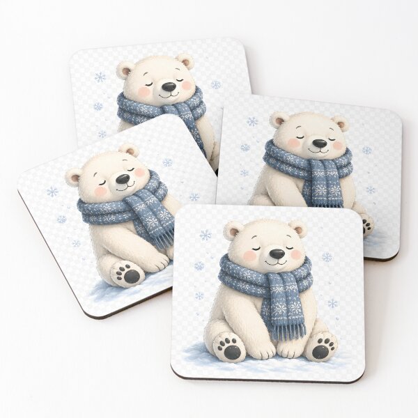 Item preview, Cozy Polar Bear Winter designed and sold by TinyWeird.