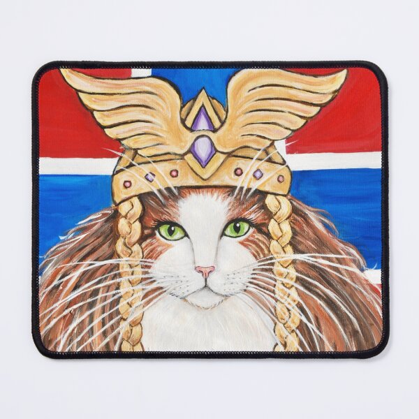 Item preview, Freya, Goddess of Love and War, with lettering designed and sold by Meowerks! Animal Art By Lynn Landers-Dickinson.
