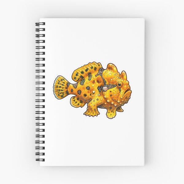 Item preview, Yellow Frogfish Warty Anglerfish Sticker Art designed and sold by KenworksDigital.