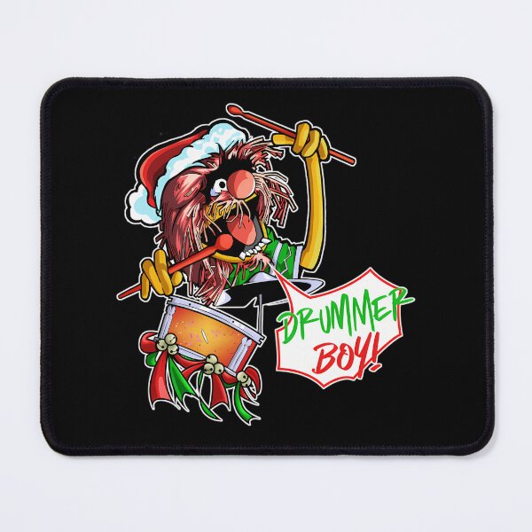 Item preview, Animal Muppets Little Drummer Boy Christmas Santa Hat Drummer designed and sold by RobynPeckArt.