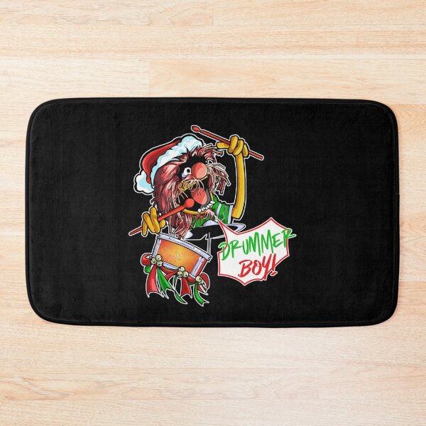 Item preview, Animal Muppets Little Drummer Boy Christmas Santa Hat Drummer designed and sold by RobynPeckArt.