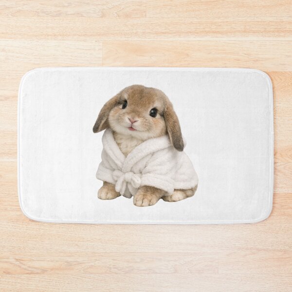 Item preview, Cozy Holland Lop Rabbit in a Bathrobe designed and sold by Sillytoe.