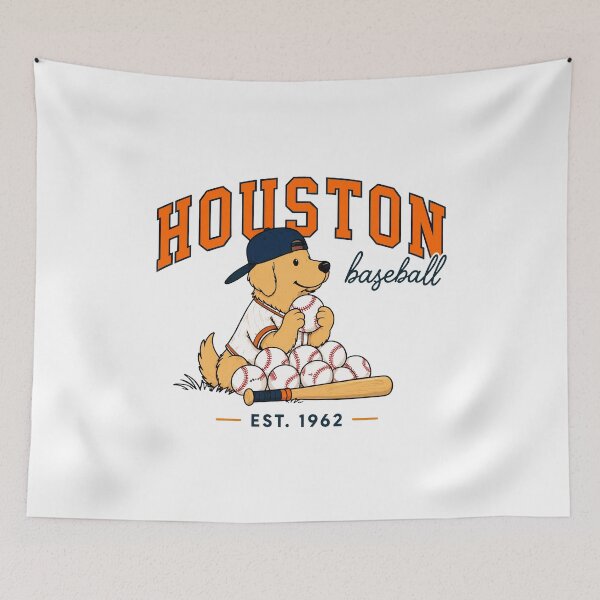 Item preview, Houston Baseball Dog Retro Vintage designed and sold by vukieumy1719.