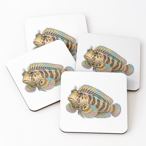 Item preview, Holographic Mottled Blenny Fish Sticker Art designed and sold by KenworksDigital.