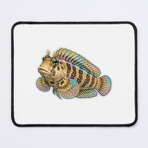 Item preview, Holographic Mottled Blenny Fish Sticker Art designed and sold by KenworksDigital.