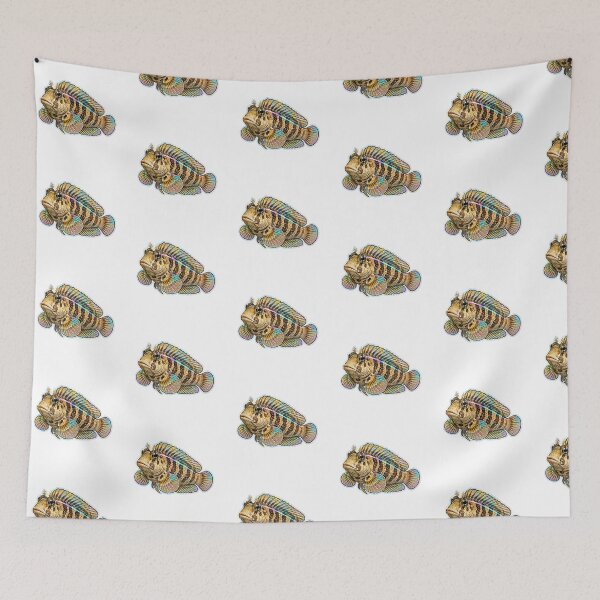 Item preview, Holographic Mottled Blenny Fish Sticker Art designed and sold by KenworksDigital.