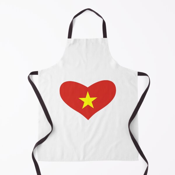 Item preview, Vietnamese Heart Flag designed and sold by wickedcartoons.