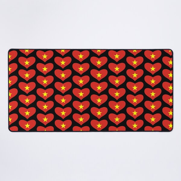 Item preview, Vietnamese Heart Flag designed and sold by wickedcartoons.