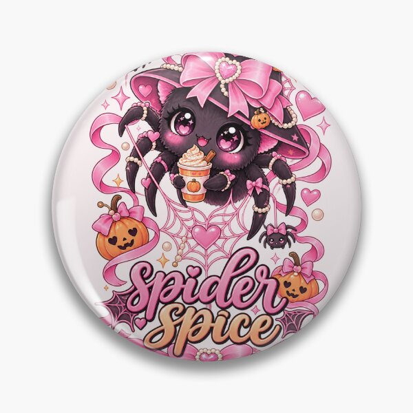 Item preview, Spider Spice Cute Coquette Halloween Spider – Pink PSL Pumpkin Fall Girly Gift designed and sold by SaNaCreation13.