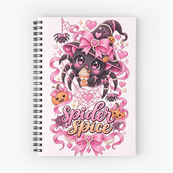 Item preview, Spider Spice Cute Coquette Halloween Spider – Pink PSL Pumpkin Fall Girly Gift designed and sold by SaNaCreation13.