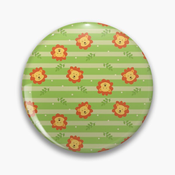 Item preview, Lion Seamless Pattern Green Stripes designed and sold by Sietiva Diseño Creativo.