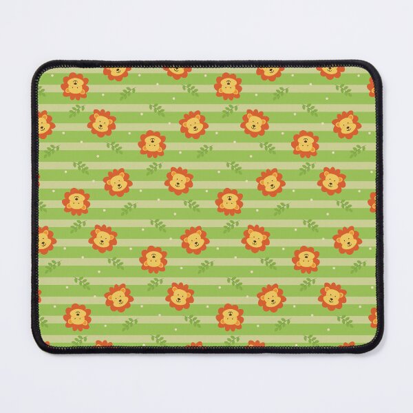 Item preview, Lion Seamless Pattern Green Stripes designed and sold by Sietiva Diseño Creativo.