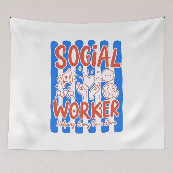 Item preview, Stripes Social Worker, Cute Social , School Counselor designed and sold by vintagearttee.