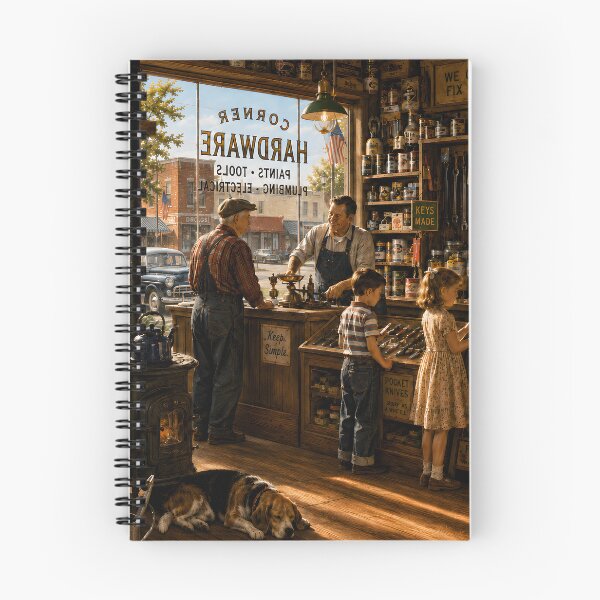Item preview, Vintage Hardware Store Nostalgic Americana Art designed and sold by PuzzlingRooster.