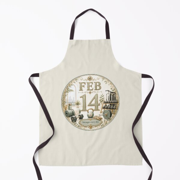 Item preview, February 14 Fitness Birthday Inspirational Design designed and sold by LunaMoments.