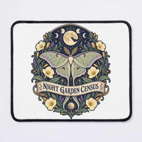 Item preview, Night Garden Moth Census designed and sold by Mosslume Studio.