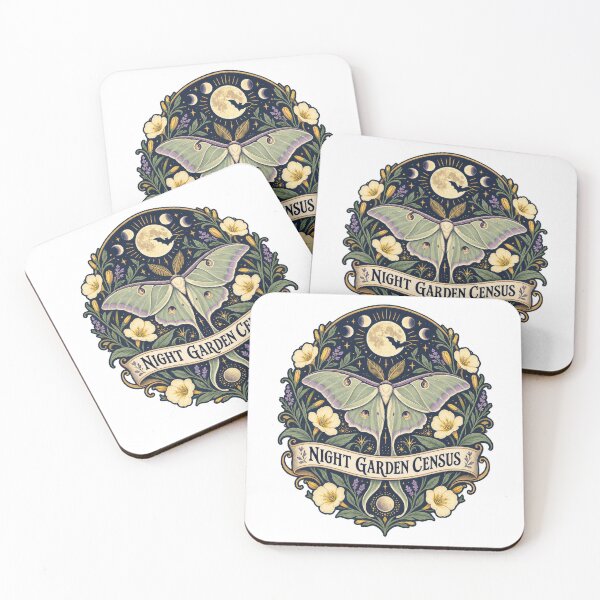 Item preview, Night Garden Moth Census designed and sold by Mosslume Studio.